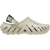 Image de Crocs - Sandales en mousse - Echo Clog Bone/Black - Taille 42-43 - Beige