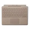 Image de Microsoft Clavier Signature pour Surface Pro - Clavier - avec pavé tactile, accéléromètre - rétroéclairé - dock magnétique - AZERTY - dune - 70 % d'emballage en papier recyclé - pour Microsoft Surface Pro 8, Pro 8 for Business, Pro 9, Pro 9 for...