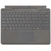 Image de Microsoft Surface Pro Keyboard for Business - Clavier - avec rangement pour stylos - avec pavÃ© tactile, accÃ©lÃ©romÃ¨tre, plateau de stockage et de recharge du Surface Slim Pen - rÃ©troÃ©clairÃ© - AZERTY - FranÃ§ais - platine - avec Slim Pen - pour...