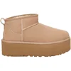 Image de Ugg - Bottines à plateforme - W Classic Ultra Mini Platform Sand pour Femme en Laine - Taille 41 - Beige