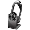 Image de HP Poly Voyager Focus 2 - Micro-casque - sur-oreille - Bluetooth - sans fil, filaire - Suppresseur de bruit actif - USB-C via un adaptateur Bluetooth - noir