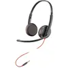 Image de HP Poly Blackwire C3225 - Blackwire 3200 Series - micro-casque - sur-oreille - filaire - jack 3,5mm - noir - CertifiÃ© Skype, certifiÃ© Cisco Jabber, CertifiÃ© Avaya