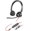 Image de HP Poly Blackwire 3325 - Blackwire 3300 series - micro-casque - sur-oreille - filaire - jack 3,5mm, USB-C - noir - certifiÃ© UC