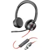 Image de HP Poly Blackwire 8225 - Blackwire 8200 series - micro-casque - sur-oreille - filaire - Suppresseur de bruit actif - USB-C - noir - CertifiÃ© pour Microsoft Teams, certifiÃ© UC