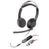 Image de HP Poly Blackwire 5220 - Micro-casque - sur-oreille - filaire - USB-C, jack 3,5mm - noir - CertifiÃ© pour Skype for Business, certifiÃ© Cisco Jabber, CertifiÃ© Avaya, CertifiÃ© pour Microsoft Teams, certifiÃ© Zoom, certifiÃ© UC, Works With Chromebook...