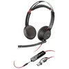 Image de HP Poly Blackwire 5220 - Blackwire 5200 series - micro-casque - sur-oreille - filaire - USB-C, jack 3,5mm - noir - CertifiÃ© pour Skype for Business, certifiÃ© Cisco Jabber, CertifiÃ© Avaya, CertifiÃ© pour Microsoft Teams, certifiÃ© Zoom, certifiÃ© UC...