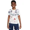 Image de Maillot Prematch enfant PSG Academy Pro 2024/25 Blanc 7/8 ans FQ0014-101