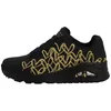 Image de Chaussures Basses Cuir Ou Simili Skechers Uno - Golden Heart Noir - 38