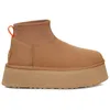 Image de Mini bottes UGG W CLASSIC MINI DIPPER (Chestnut)