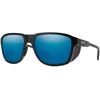 Image de Smith - Lunettes de soleil polarisées - Embark Matte Black ChromaPop Glass Polarized Blue Mirror - Noir