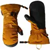 Image de The North Face - Gants de ski imperméable en cuir - Montana Leather Wp Mitt Timber Tan Timber Tan Heather en Cuir - Taille S - Marron