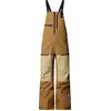 Image de The North Face - Salopette de ski imperméable et coupe-vent - M Ceptor Bib Utility Brown Khaki Stone pour Homme - Taille XL - Marron