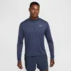 Image de Haut De Running Ã Demi-Zip Dri-Fit Nike Pacer Pour Homme - Bleu - Xxl