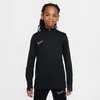 Image de Haut D'entraÃ®nement De Foot Ã Manches Longues Et 1/4 De Zip Dri-Fit Nike Academy Pour Ado - Noir - Xl