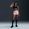 Image de Short De Running 2-En-1 Taille Mi-Haute Dri-Fit Nike Swift Pour Femme - Rose - Xl (Fr 50-52)