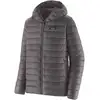 Image de Patagonia - Doudoune légère en duvet - M's Down Sweater Hoody Forge Grey w/Forge Grey pour Homme - Taille L - Gris