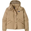 Image de Patagonia - Veste en duvet recyclé - W's Downdrift Jkt Oar Tan w/Seabird Grey pour Femme en Nylon - Taille L - Beige