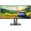 Image de Lenovo ThinkVision P34WD-40 - Écran LED - incurvé - 34" - 3440 x 1440 @ 120 Hz - IPS - 350 cd/m² - 2000:1 - HDR10 - 4 ms - HDMI, DisplayPort, USB-C - noir eclipse