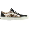 Image de Vans - Chaussures de skate basses - Old Skool Black Leopard pour Femme - Taille 38 - Marron