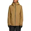 Image de Volcom - Veste de snow imperméable et respirante en GORE-TEX ePE - Tester 3L Gore-Tex Jacket Bronze pour Homme - Taille M - Marron