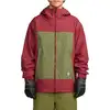 Image de Volcom - Veste de snow imperméable et respirante - Arthur 3L Jacket Burnt Red pour Homme - Taille M - Rouge