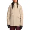 Image de Volcom - Veste de snow imperméable et respirante - Shelter 20K 3D Stretch Jacket W Oatmeal pour Femme - Taille S - Beige