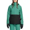 Image de Volcom - Veste de snowboard imperméable et isolante - Bolt Insulated Jacket W Spruce Green pour Femme - Taille S - Vert