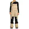 Image de Volcom - Salopette de snow imperméable et respirant en GORE-TEX ePE- Femme - Ash Stretch Gore-Tex Bib Overall W Oatmeal pour Femme - Taille S - Beige