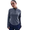 Image de Maillot manches longues 1/4 zip femme Nike Tempo Bleu XL HV2852-410