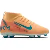 Image de Chaussures de football enfant Nike Mercurial Superfly 10 Club « Kylian Mbappé » FG Orange 37,5 HF6283-801