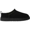 Image de Ugg - Chaussons d'extérieur rembourrés - W Classic Micro Black pour Femme en Cuir - Taille 37 - Noir