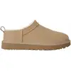 Image de Ugg - Chaussons d'extérieur rembourrés - W Classic Micro Sand pour Femme en Cuir - Taille 37 - Beige