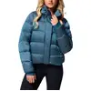 Image de Columbia - Doudoune isolée en duvet naturel - Amaze Puff Hooded Jacket Everblue High Shine pour Femme - Taille L - Bleu