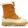 Image de Sorel - Bottes chaudes et imperméables en GORE-TEX® - Caribou Horizon GTX W Canyon Gold Honey White pour Femme en Cuir - Taille 38 - Marron