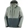Image de Salomon - Veste de ski isolante et légère en PrimaLoft® - Brilliant 2.0 Jacket M Sedona Sage/Green pour Homme - Taille L - Gris