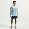 Image de T-shirt manches longues Nike Stride Bleu S HV2180-440