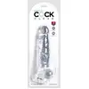 Image de Gode avec Testicules 20,3 cm King Cock Clear