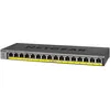 Image de NETGEAR GS116LP - Commutateur - 16 x 10/100/1000 (PoE+) - de bureau, Montable sur rack, fixation murale - PoE+ (76 W) - Tension CC