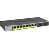 Image de NETGEAR Smart GS110TPv3 - Commutateur - intelligent - 8 x 10/100/1000 (PoE) + 2 x SFP - de bureau, fixation murale - PoE+ (55 W) - Tension CC