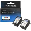 Image de Cartouche compatible Canon PG-575 + CL-576 - Noir + 3 couleurs - Multipack