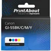 Image de Cartouche compatible Canon GI-55BK/C/M/Y - 4 couleurs - Multipack