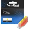 Image de Cartouche compatible Canon CLI-531Y - Jaune