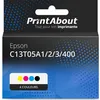 Image de Cartouche compatible Epson C13T05A1/2/3/400 - 4 couleurs - Grande capacité - Multipack