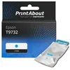 Image de Cartouche compatible Epson T9732 - Cyan - Grande capacité