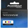 Image de Cartouche compatible Epson T41F2/3/4/5/40 - 4 couleurs - Grande capacité - Multipack