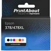 Image de Cartouche compatible Epson 378/478XL (C13T379D4010) - 6 couleurs - Grande capacité - Multipack