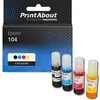 Image de Cartouche compatible Epson 104 (C13T00P14/24/34/440) - 4 couleurs - Multipack