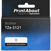 Image de Ruban compatible Brother TZe-S121 - (9 mm) - Noir sur transparent