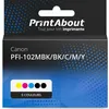 Image de Cartouche compatible Canon PFI-102MBK/BK/C/M/Y - 5 couleurs - Multipack
