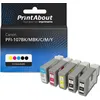 Image de Cartouche compatible Canon PFI-107BK/MBK/C/M/Y - 5 couleurs - Multipack